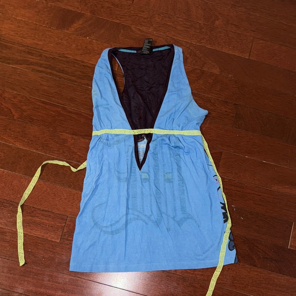 Custo Barcelona Blue and Yellow Camisole